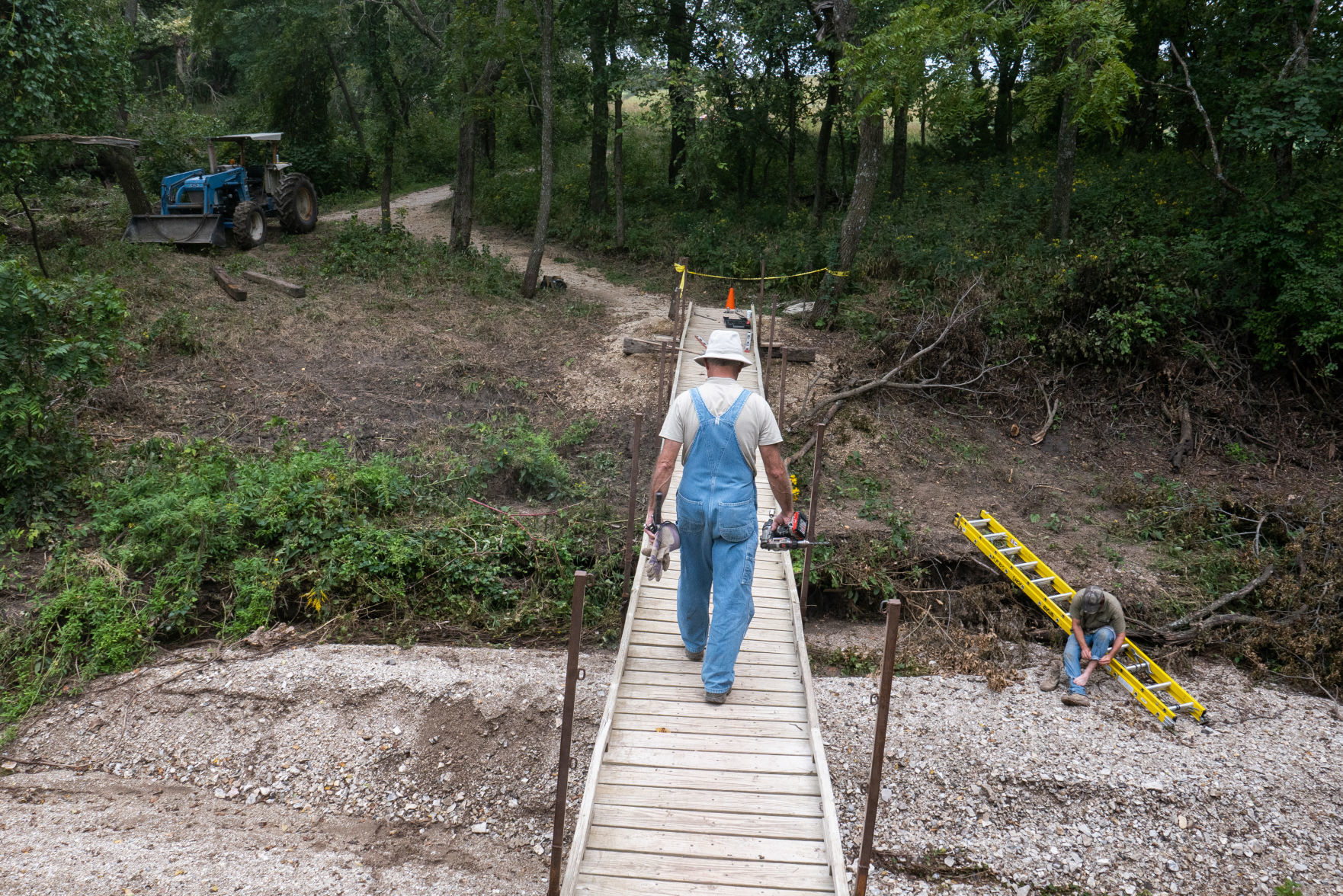 Konza Praire Nature Trail bridge repair